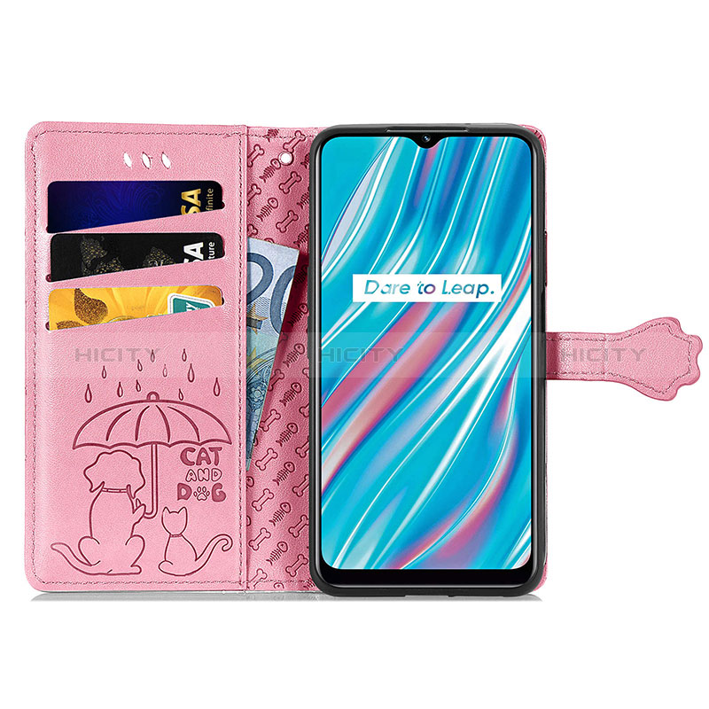 Custodia Portafoglio In Pelle Fantasia Modello Cover con Supporto S03D per Realme V11s 5G