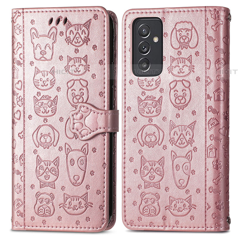 Custodia Portafoglio In Pelle Fantasia Modello Cover con Supporto S03D per Samsung Galaxy A05s