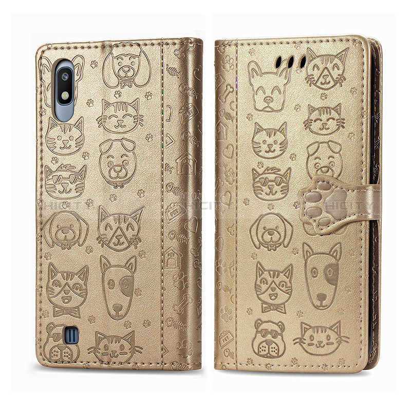 Custodia Portafoglio In Pelle Fantasia Modello Cover con Supporto S03D per Samsung Galaxy A10