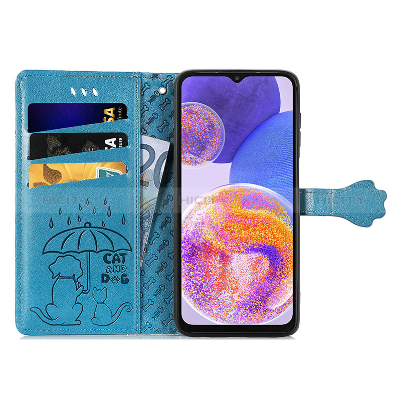 Custodia Portafoglio In Pelle Fantasia Modello Cover con Supporto S03D per Samsung Galaxy A23 5G