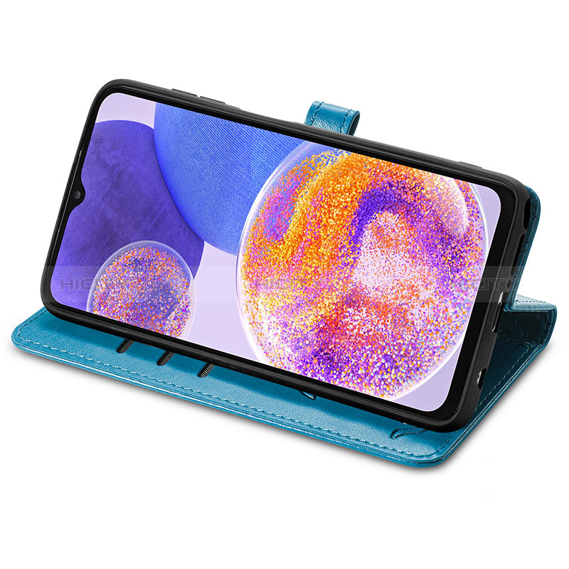 Custodia Portafoglio In Pelle Fantasia Modello Cover con Supporto S03D per Samsung Galaxy A23 5G