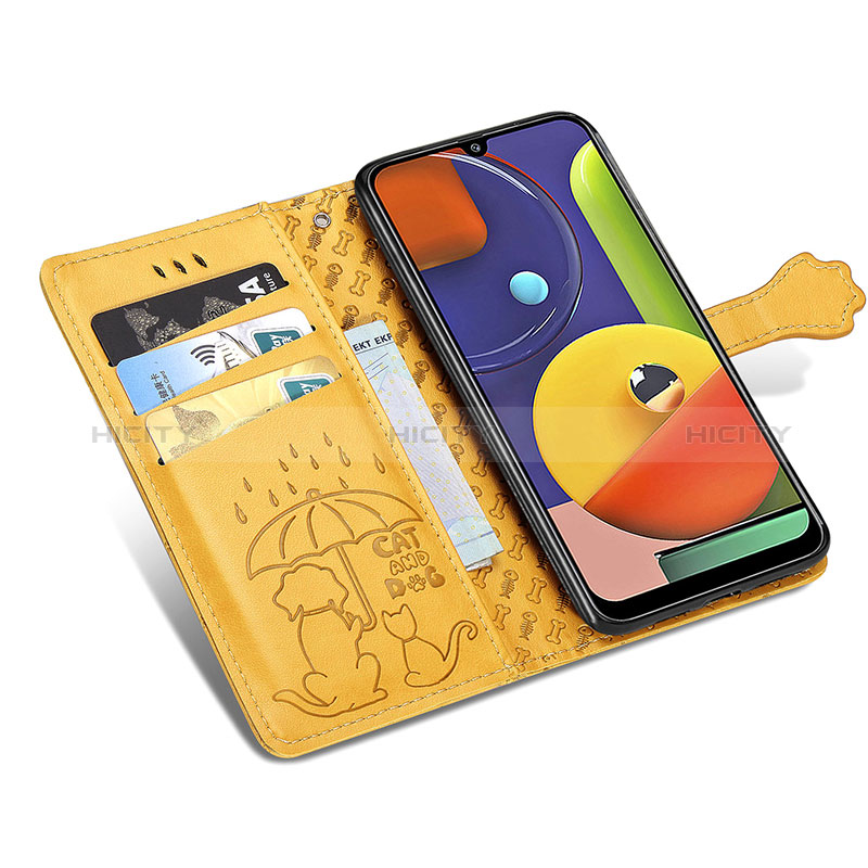 Custodia Portafoglio In Pelle Fantasia Modello Cover con Supporto S03D per Samsung Galaxy A30S