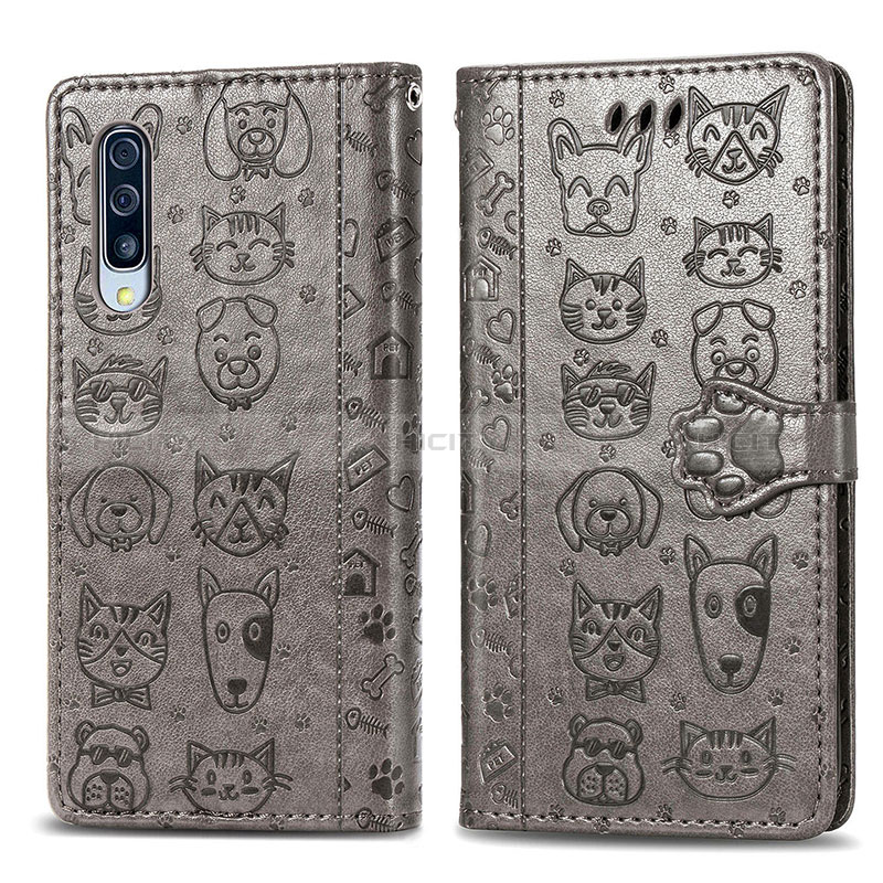 Custodia Portafoglio In Pelle Fantasia Modello Cover con Supporto S03D per Samsung Galaxy A30S