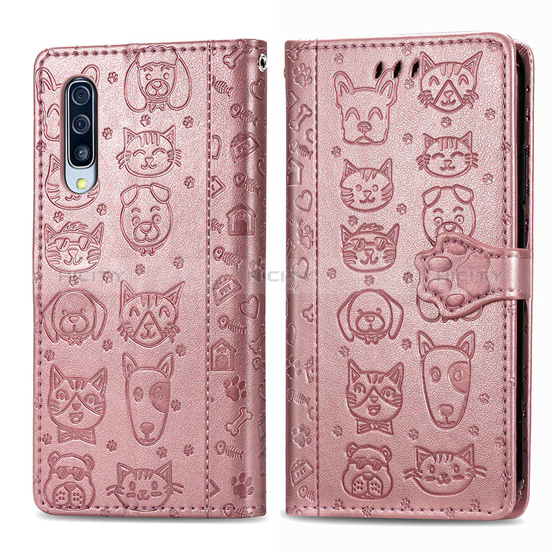 Custodia Portafoglio In Pelle Fantasia Modello Cover con Supporto S03D per Samsung Galaxy A30S