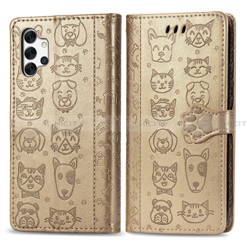 Custodia Portafoglio In Pelle Fantasia Modello Cover con Supporto S03D per Samsung Galaxy A32 4G