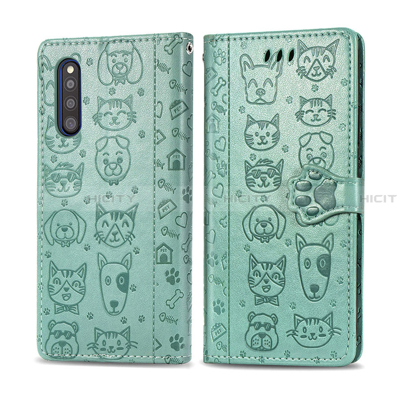 Custodia Portafoglio In Pelle Fantasia Modello Cover con Supporto S03D per Samsung Galaxy A41 SC-41A