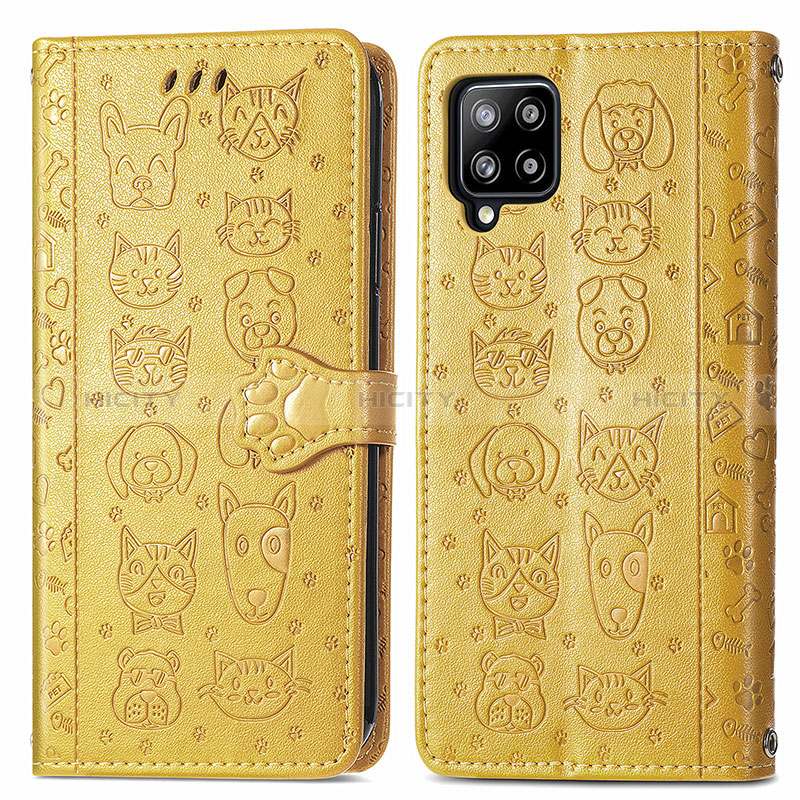 Custodia Portafoglio In Pelle Fantasia Modello Cover con Supporto S03D per Samsung Galaxy A42 5G