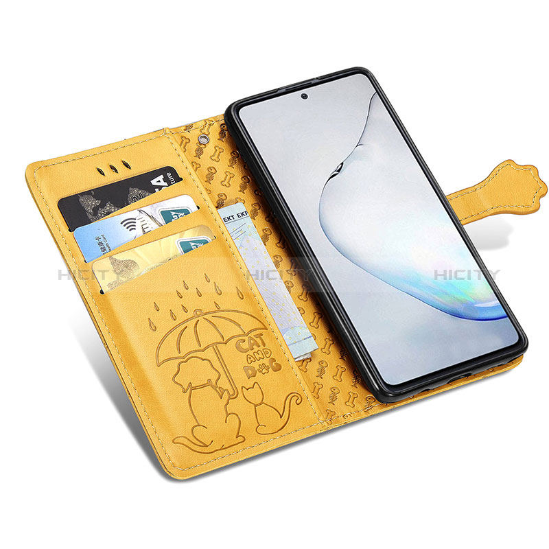 Custodia Portafoglio In Pelle Fantasia Modello Cover con Supporto S03D per Samsung Galaxy A81