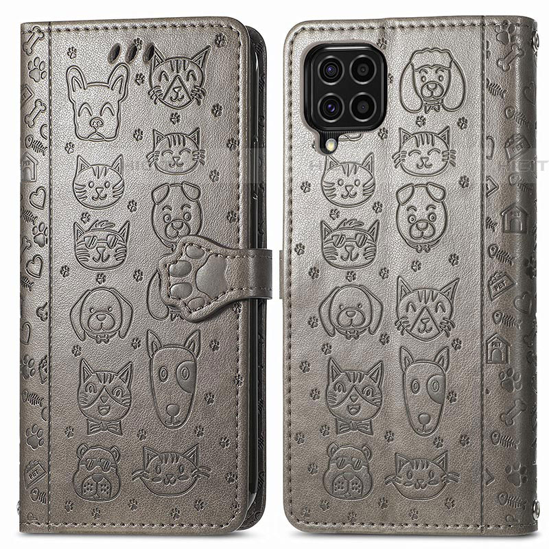 Custodia Portafoglio In Pelle Fantasia Modello Cover con Supporto S03D per Samsung Galaxy F62 5G