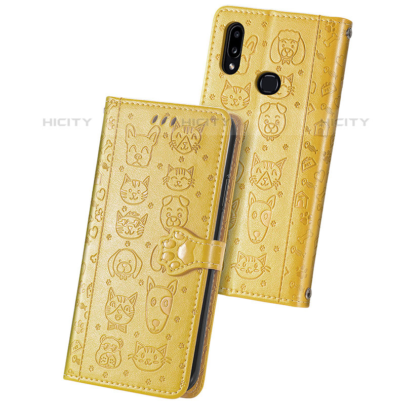 Custodia Portafoglio In Pelle Fantasia Modello Cover con Supporto S03D per Samsung Galaxy M01s