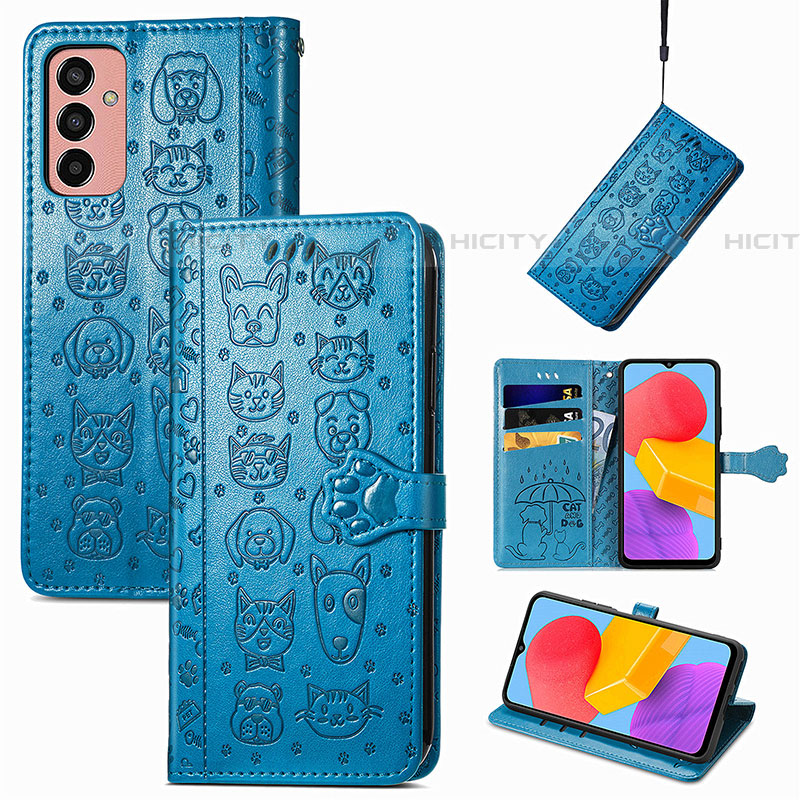 Custodia Portafoglio In Pelle Fantasia Modello Cover con Supporto S03D per Samsung Galaxy M13 4G