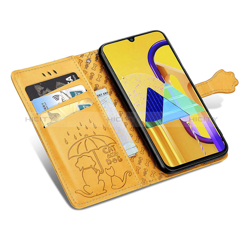 Custodia Portafoglio In Pelle Fantasia Modello Cover con Supporto S03D per Samsung Galaxy M30s