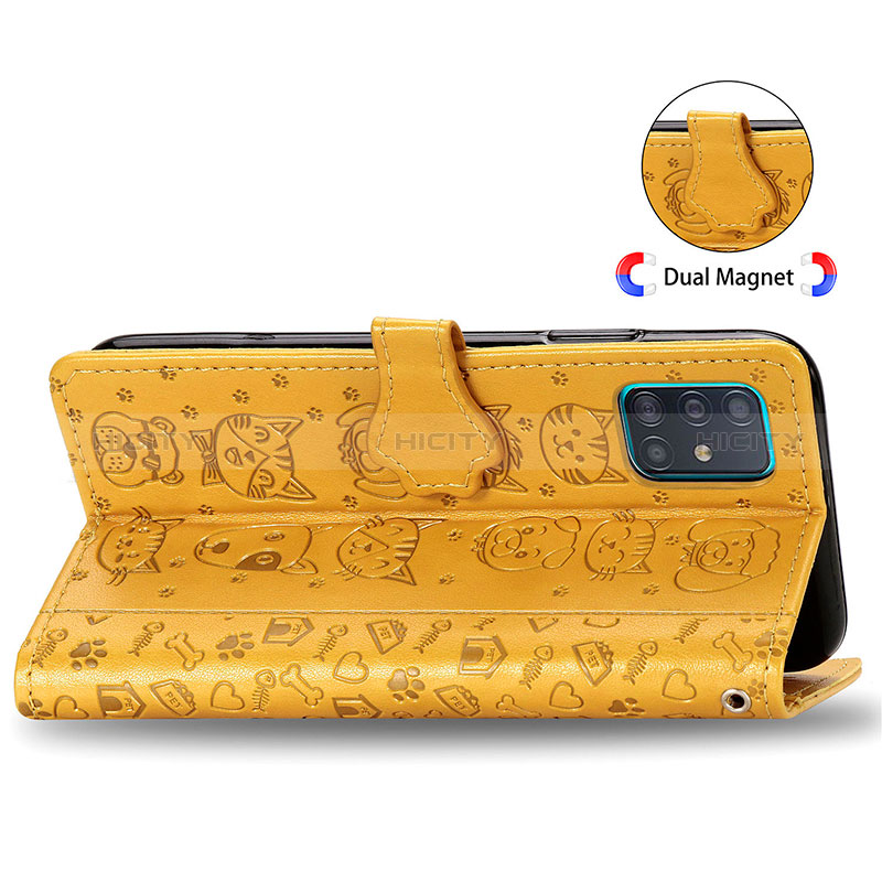 Custodia Portafoglio In Pelle Fantasia Modello Cover con Supporto S03D per Samsung Galaxy M40S