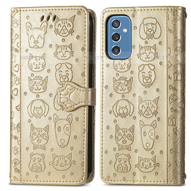 Custodia Portafoglio In Pelle Fantasia Modello Cover con Supporto S03D per Samsung Galaxy M52 5G