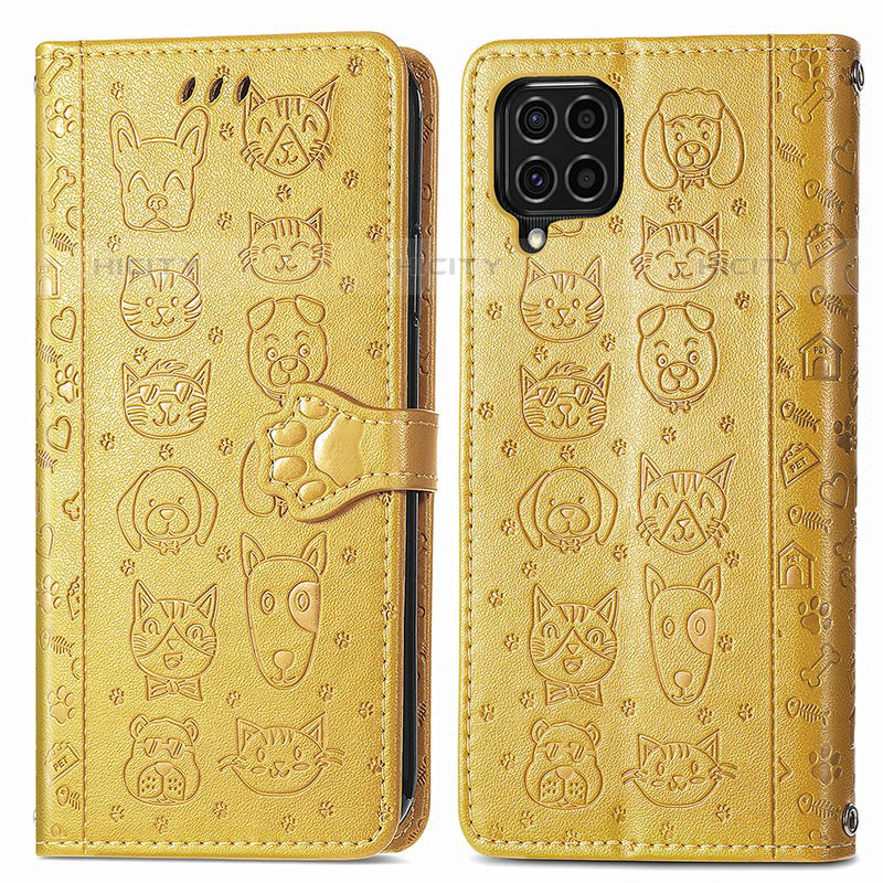 Custodia Portafoglio In Pelle Fantasia Modello Cover con Supporto S03D per Samsung Galaxy M62 4G