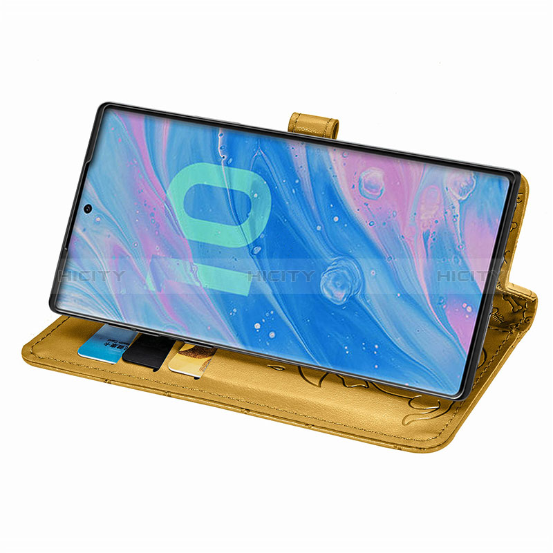 Custodia Portafoglio In Pelle Fantasia Modello Cover con Supporto S03D per Samsung Galaxy Note 10 5G