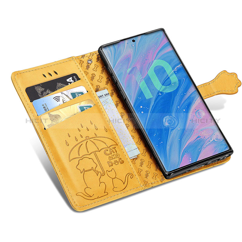 Custodia Portafoglio In Pelle Fantasia Modello Cover con Supporto S03D per Samsung Galaxy Note 10 Plus 5G