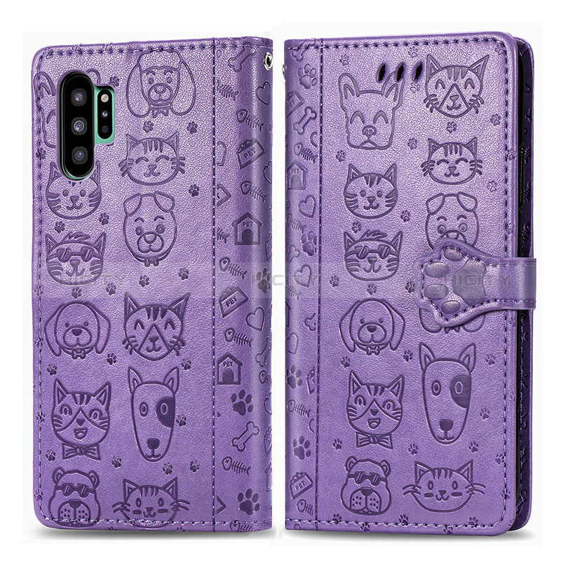 Custodia Portafoglio In Pelle Fantasia Modello Cover con Supporto S03D per Samsung Galaxy Note 10 Plus 5G