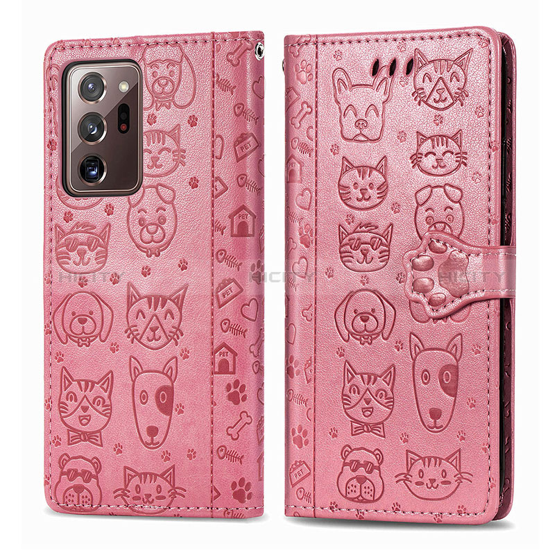 Custodia Portafoglio In Pelle Fantasia Modello Cover con Supporto S03D per Samsung Galaxy Note 20 Ultra 5G