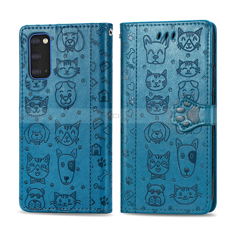 Custodia Portafoglio In Pelle Fantasia Modello Cover con Supporto S03D per Samsung Galaxy S20 5G