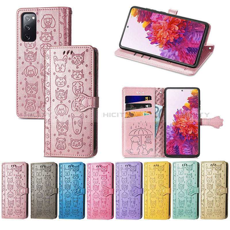 Custodia Portafoglio In Pelle Fantasia Modello Cover con Supporto S03D per Samsung Galaxy S20 FE (2022) 5G