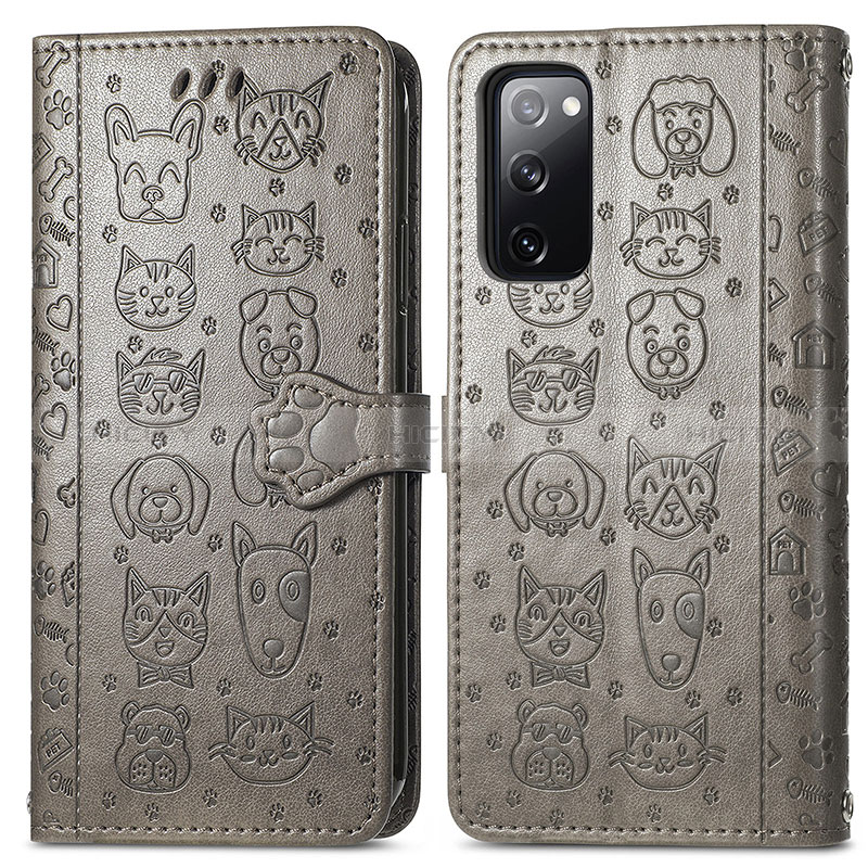 Custodia Portafoglio In Pelle Fantasia Modello Cover con Supporto S03D per Samsung Galaxy S20 FE 5G