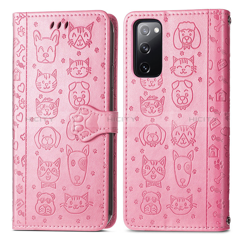 Custodia Portafoglio In Pelle Fantasia Modello Cover con Supporto S03D per Samsung Galaxy S20 Lite 5G