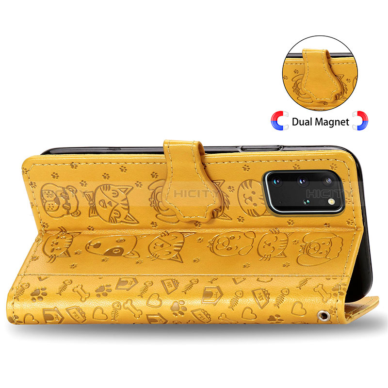 Custodia Portafoglio In Pelle Fantasia Modello Cover con Supporto S03D per Samsung Galaxy S20 Plus 5G