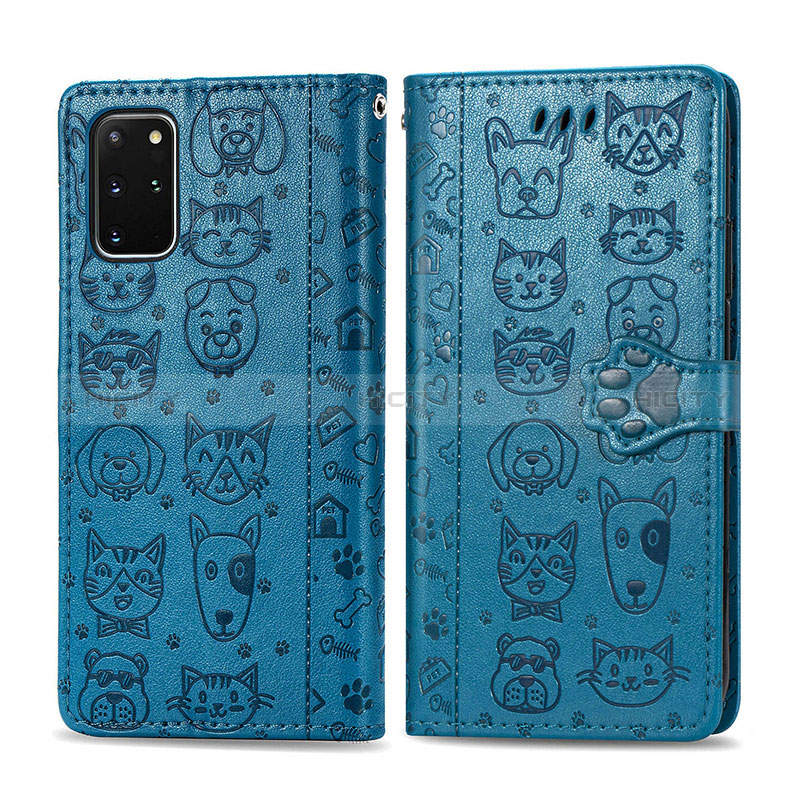 Custodia Portafoglio In Pelle Fantasia Modello Cover con Supporto S03D per Samsung Galaxy S20 Plus 5G