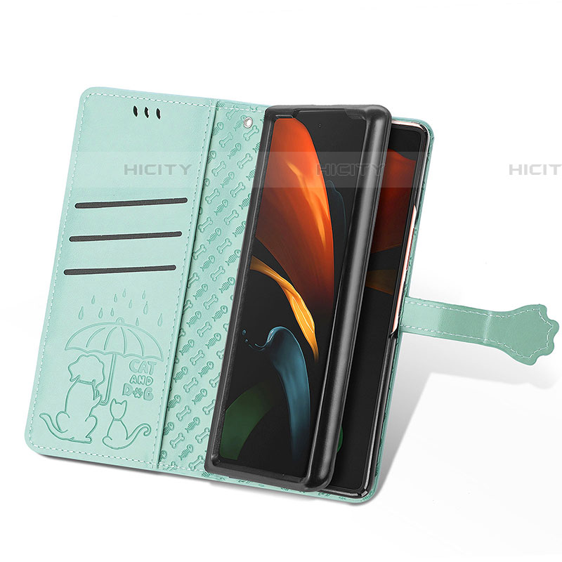 Custodia Portafoglio In Pelle Fantasia Modello Cover con Supporto S03D per Samsung Galaxy Z Fold4 5G