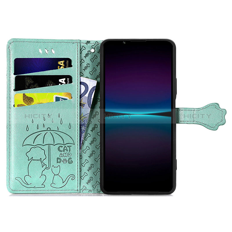 Custodia Portafoglio In Pelle Fantasia Modello Cover con Supporto S03D per Sony Xperia 1 IV