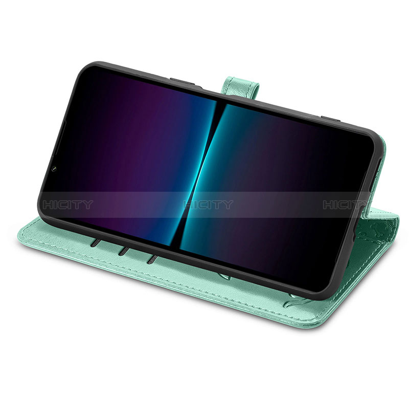 Custodia Portafoglio In Pelle Fantasia Modello Cover con Supporto S03D per Sony Xperia 1 IV