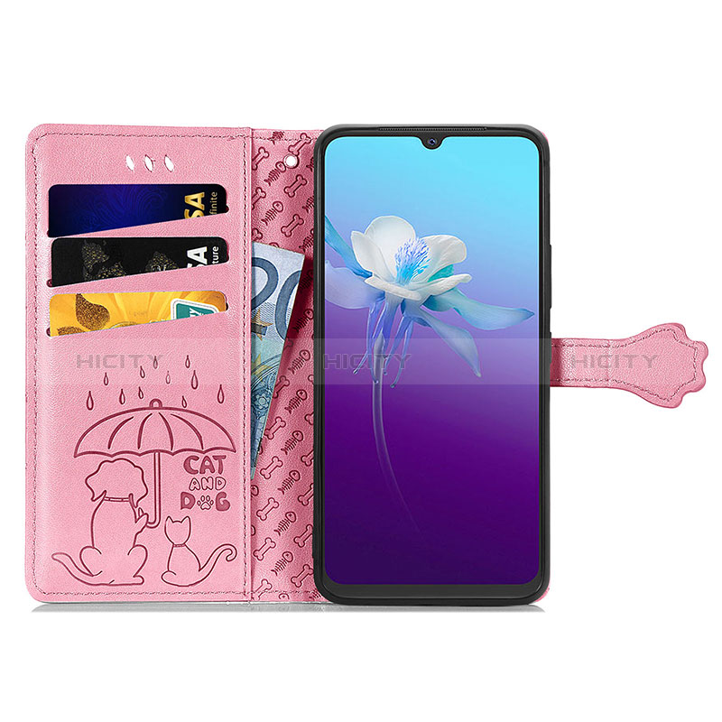 Custodia Portafoglio In Pelle Fantasia Modello Cover con Supporto S03D per Vivo V20