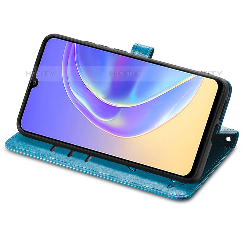 Custodia Portafoglio In Pelle Fantasia Modello Cover con Supporto S03D per Vivo V21e 5G