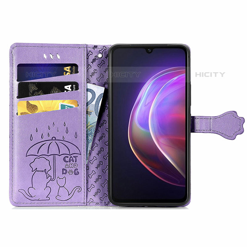 Custodia Portafoglio In Pelle Fantasia Modello Cover con Supporto S03D per Vivo V21s 5G