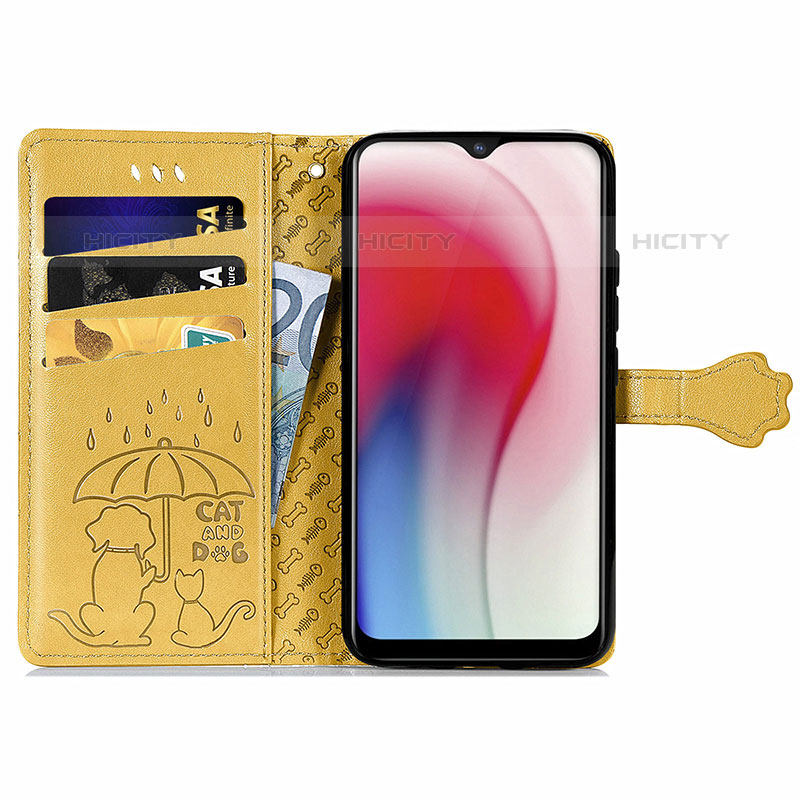 Custodia Portafoglio In Pelle Fantasia Modello Cover con Supporto S03D per Vivo Y11