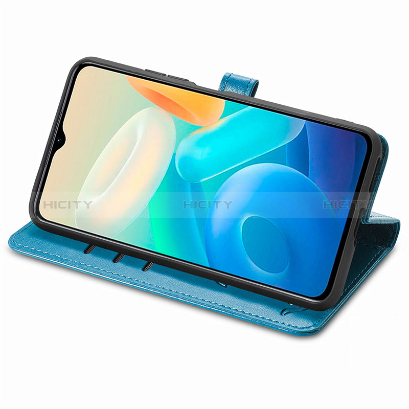 Custodia Portafoglio In Pelle Fantasia Modello Cover con Supporto S03D per Vivo Y77 5G