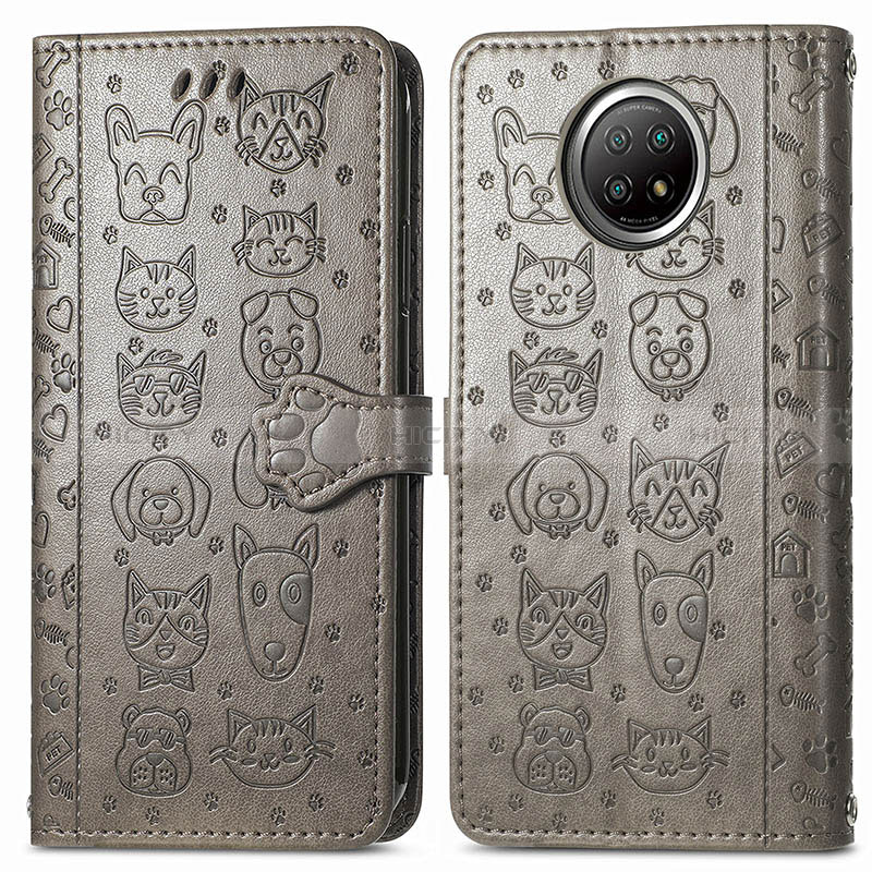 Custodia Portafoglio In Pelle Fantasia Modello Cover con Supporto S03D per Xiaomi Mi 10i 5G