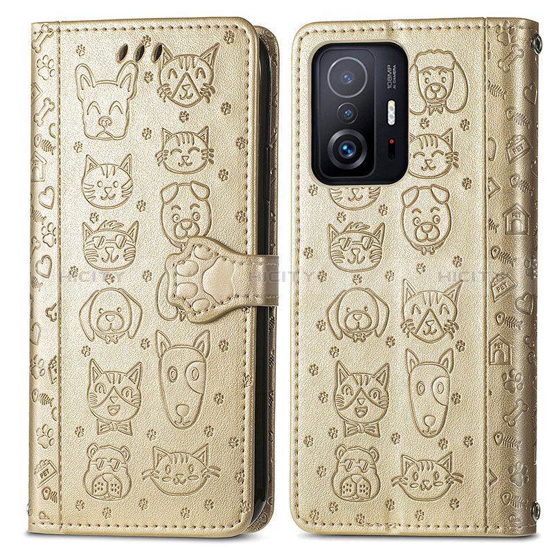 Custodia Portafoglio In Pelle Fantasia Modello Cover con Supporto S03D per Xiaomi Mi 11T 5G