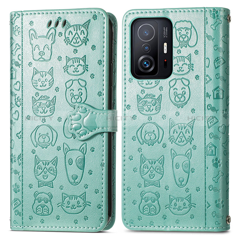 Custodia Portafoglio In Pelle Fantasia Modello Cover con Supporto S03D per Xiaomi Mi 11T Pro 5G