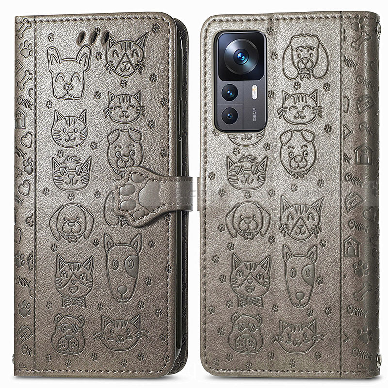 Custodia Portafoglio In Pelle Fantasia Modello Cover con Supporto S03D per Xiaomi Mi 12T Pro 5G