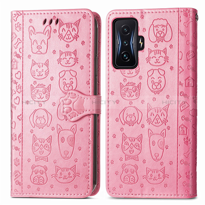 Custodia Portafoglio In Pelle Fantasia Modello Cover con Supporto S03D per Xiaomi Poco F4 GT 5G