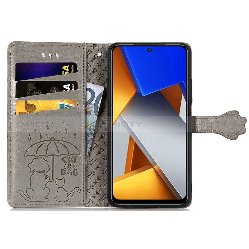 Custodia Portafoglio In Pelle Fantasia Modello Cover con Supporto S03D per Xiaomi Poco M4 Pro 4G