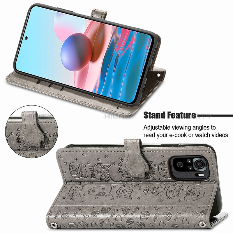 Custodia Portafoglio In Pelle Fantasia Modello Cover con Supporto S03D per Xiaomi Poco M5S