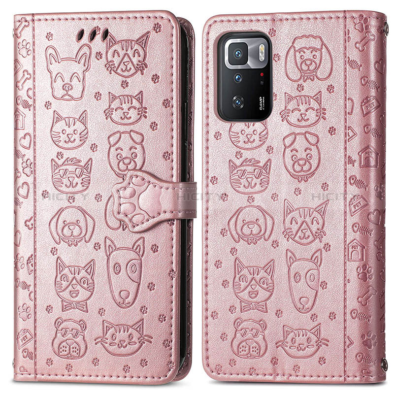 Custodia Portafoglio In Pelle Fantasia Modello Cover con Supporto S03D per Xiaomi Poco X3 GT 5G