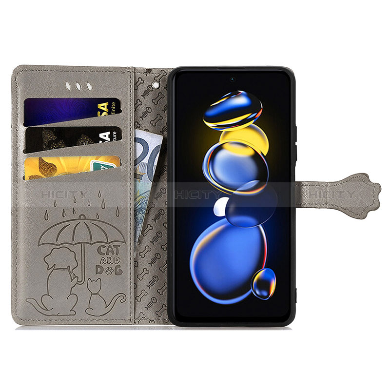 Custodia Portafoglio In Pelle Fantasia Modello Cover con Supporto S03D per Xiaomi Poco X4 GT 5G