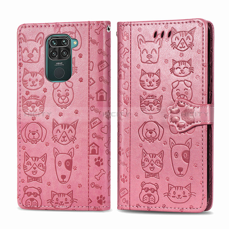 Custodia Portafoglio In Pelle Fantasia Modello Cover con Supporto S03D per Xiaomi Redmi 10X 4G