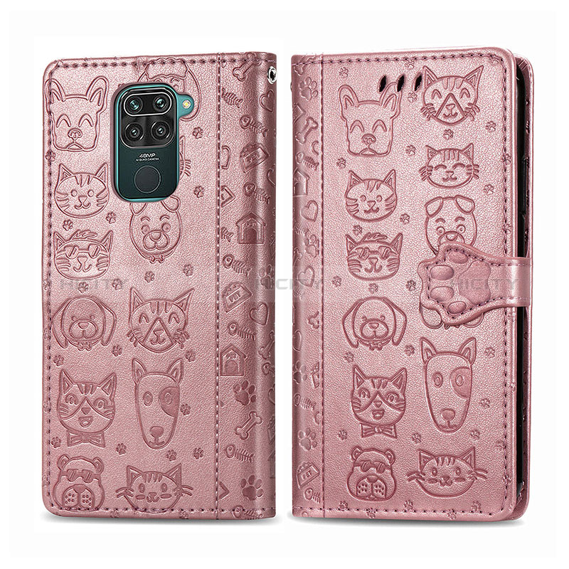 Custodia Portafoglio In Pelle Fantasia Modello Cover con Supporto S03D per Xiaomi Redmi 10X 4G