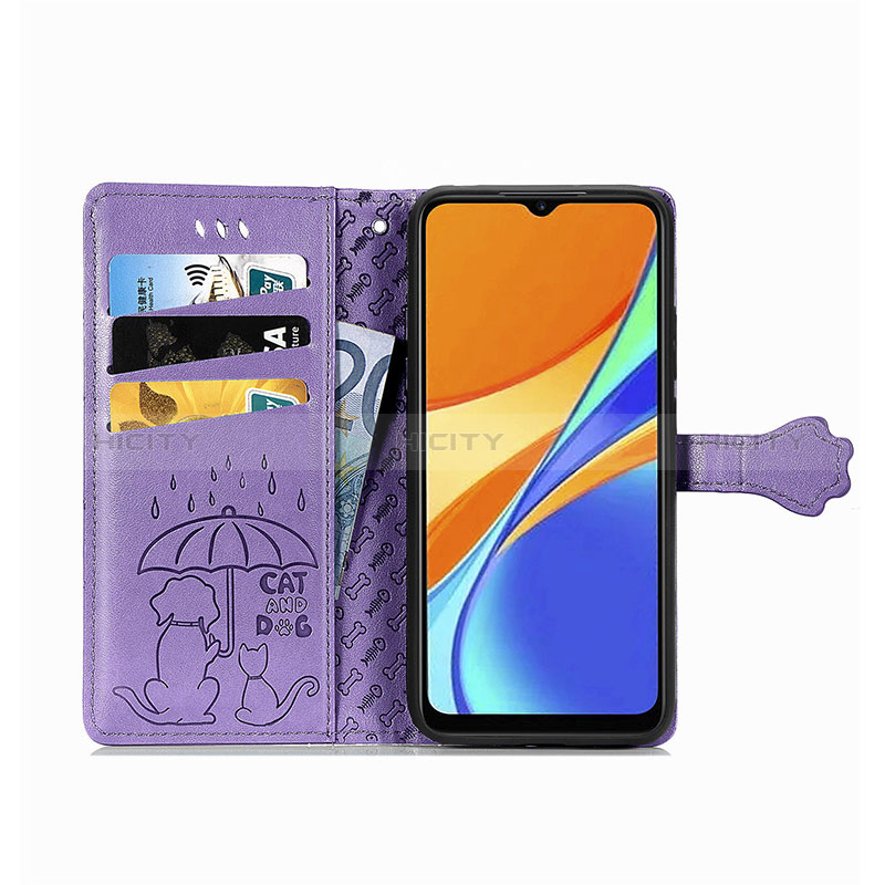 Custodia Portafoglio In Pelle Fantasia Modello Cover con Supporto S03D per Xiaomi Redmi 9 India