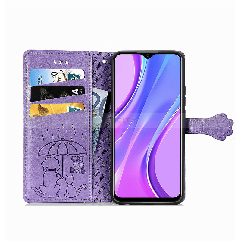 Custodia Portafoglio In Pelle Fantasia Modello Cover con Supporto S03D per Xiaomi Redmi 9 Prime India